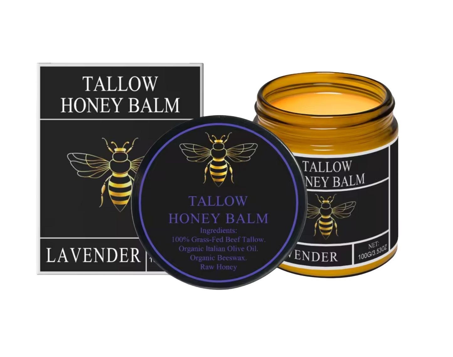 Solacekin Beef Tallow Honey Balm